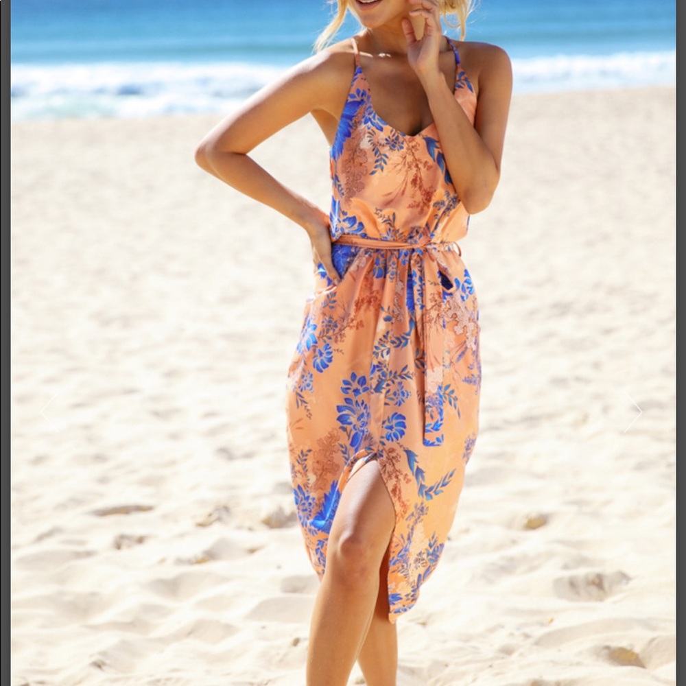 Race for the sun midi dress